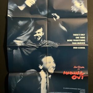 Hiding Out 1987 One Sheet Movie Poster Jon Cryer Vintage